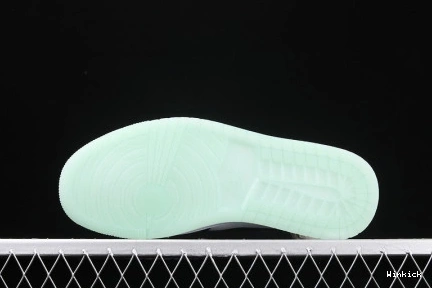 WHITE 1 MID BQ6931-103 (GS) JORDAN TEAL AIR TINT BLACK 1121